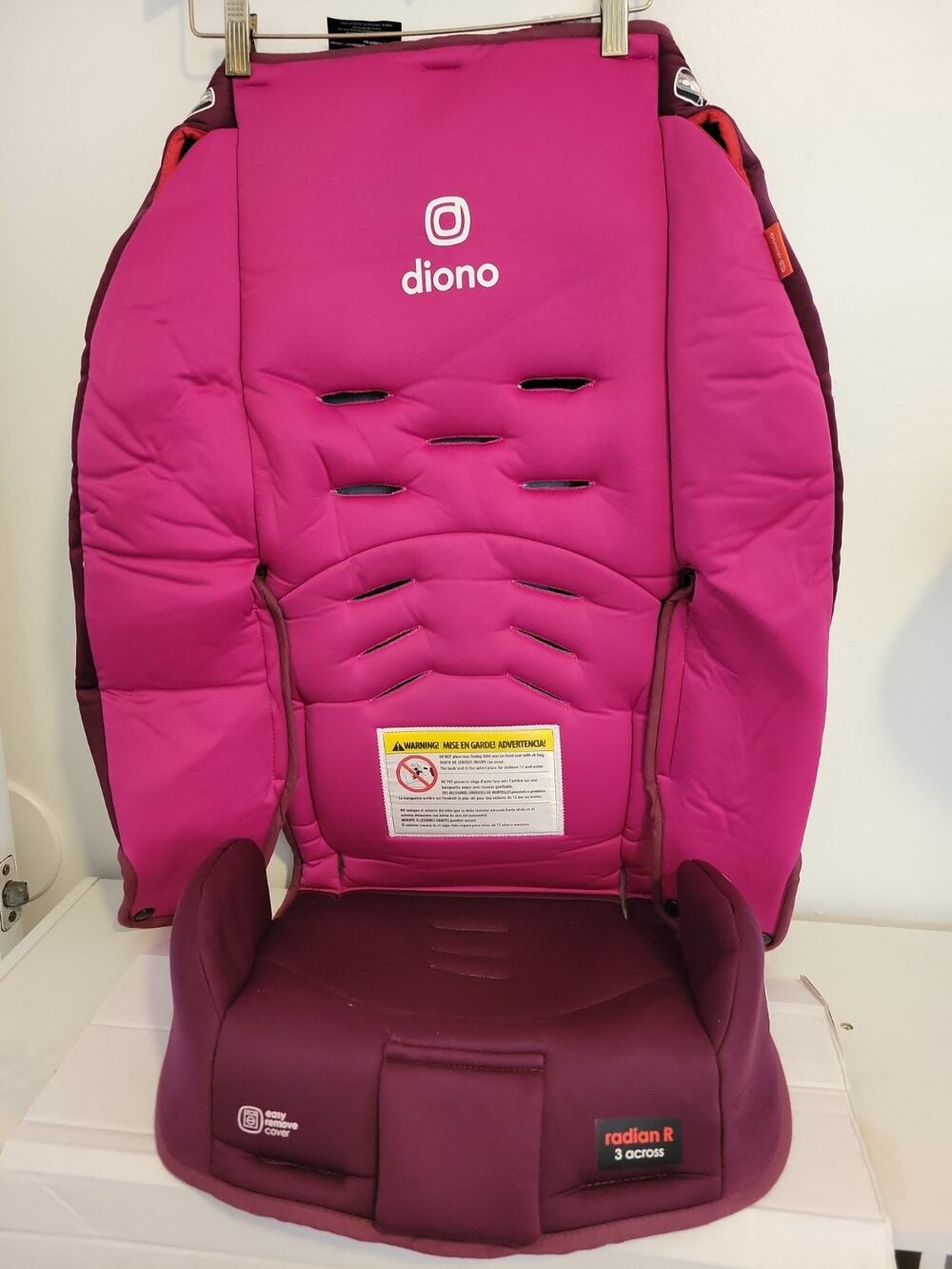 Diono Radian 3R Convertible Car Seat Fabric Seat Cover Pad Cushion Pink Purple